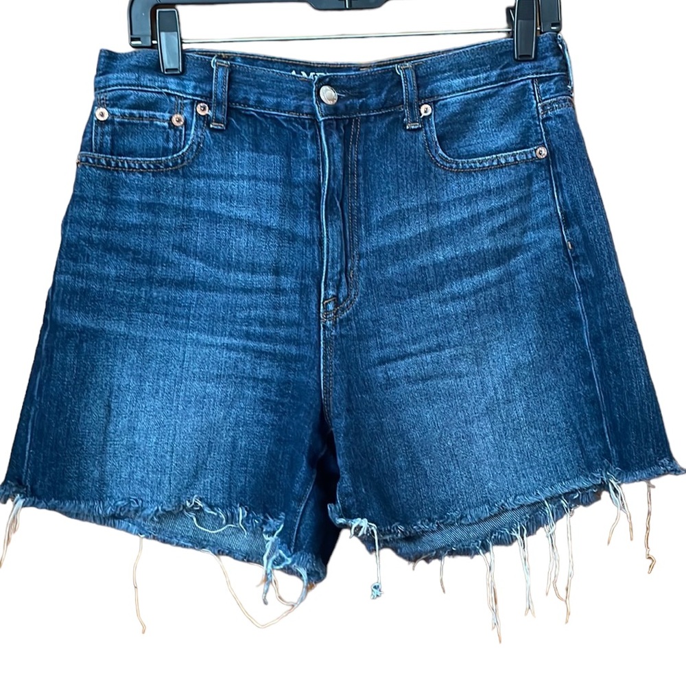 American Eagle O Mom Short 100% Cotton Dark Wash Women’s Shorts Size 6